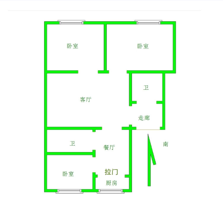 出售 电业和平小区3室2厅2卫105平米46.5万住宅